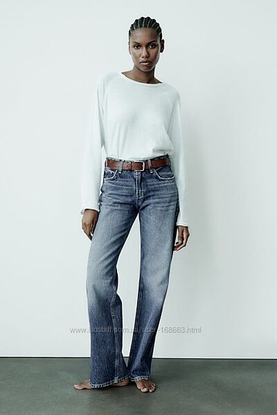 Широкие длинные джинсы wide leg от Zara 44, 46р, оригинал