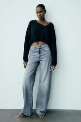 Широкие длинные джинсы от Zara, 34р, оригинал