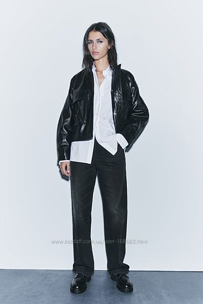 Прямые джинсы с высокой посадкой Zara Woman, 36, 38, 40р, оригинал