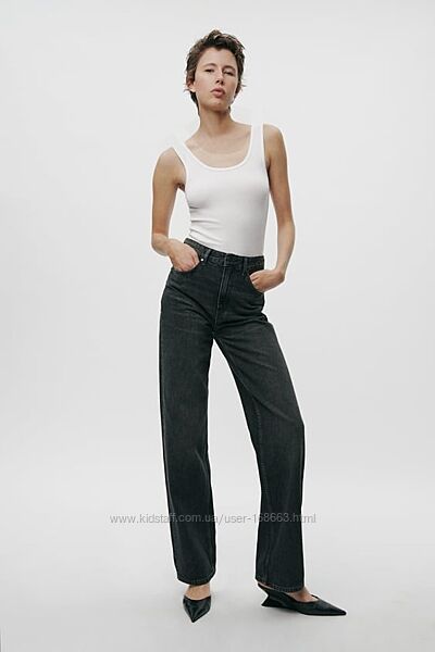 Длинные свободные джинсы от Zara Woman, 36, 38, 42р, оригинал