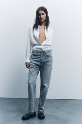 Довгі вільні джинси від Zara Woman, 42, 44р, оригінал