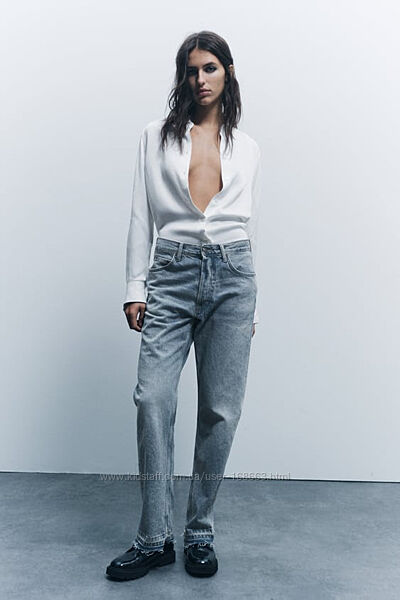 Длинные свободные джинсы от Zara Woman, 40, 42, 44р, оригинал