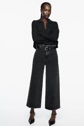 Широкие укороченные джинсы Wide leg от Zara 32р, оригинал