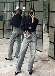 Широкие джинсы Wide leg от Zara, 42р, оригинал
