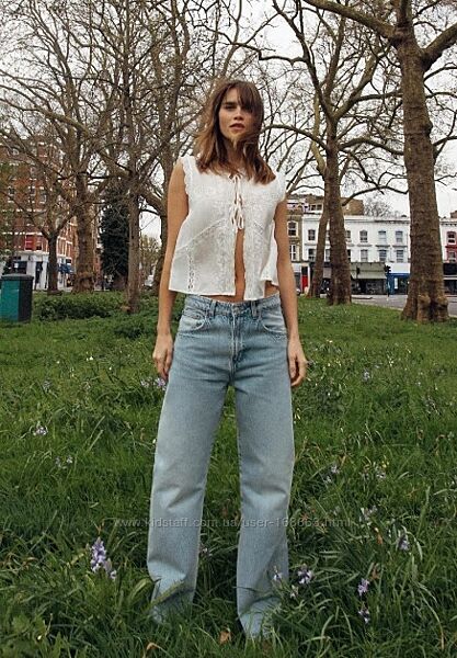 Широкие свободные джинсы от Zara 42р, оригинал