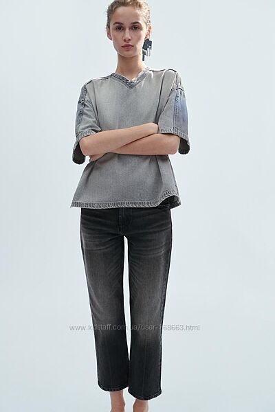 Прямые джинсы от Zara, 34, 40, 42р, оригинал