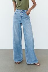 Широкие джинсы wide leg Zara, 44р, оригинал