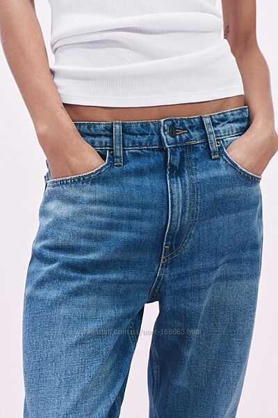 Вільні прямі джинси від Zara Woman, 36р, оригінал