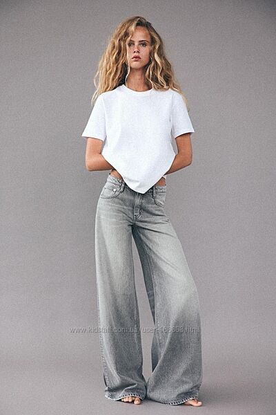 Джинси широкі палаццо Elepant leg від Zara, 44, 46р, оригінал