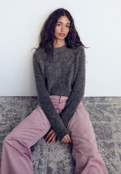 Вельветові прямі штани від Zara, L, оригінал