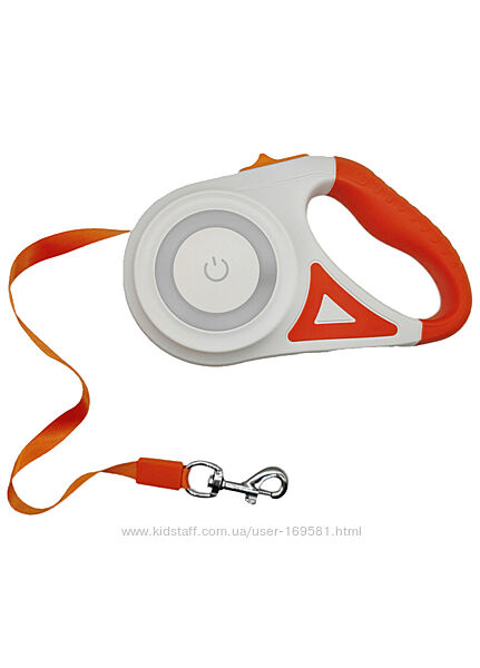 Повідець-рулетка Chaoku Pet DT868-01 5 м з ліхтариком і LED підсвічуванням