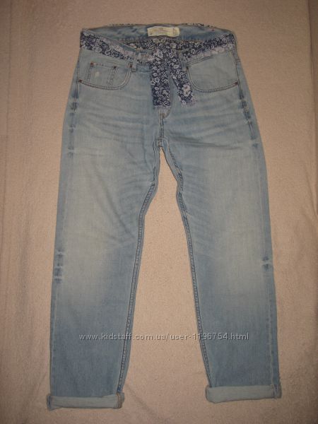 Девичьи джинсы-бойфренды H&M, рост 164 см