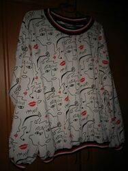 новая блузка лонгслив реглан спортшик оверсайз Италия