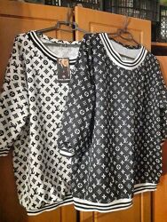 блузон-лонгслив-футболка оверсайз демисезон