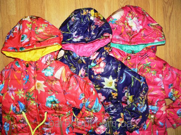 Деми-куртка на девочек 2 - 6 лет