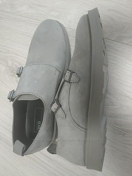добротные кожаные туфли бренд Asos бюджетная цена