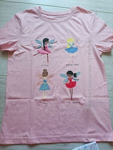 Дитячий комплект футболка та шорти primark 5-7 років