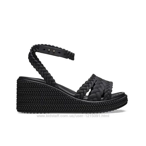 Босоніжки крокс Crocs Brooklyn Woven Ankle Strap Wedge, 39