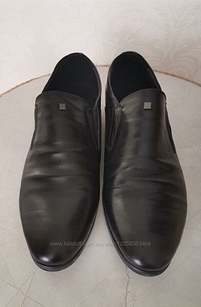 Классические мужские туфли без шнурков повседневные из натуральной кожи