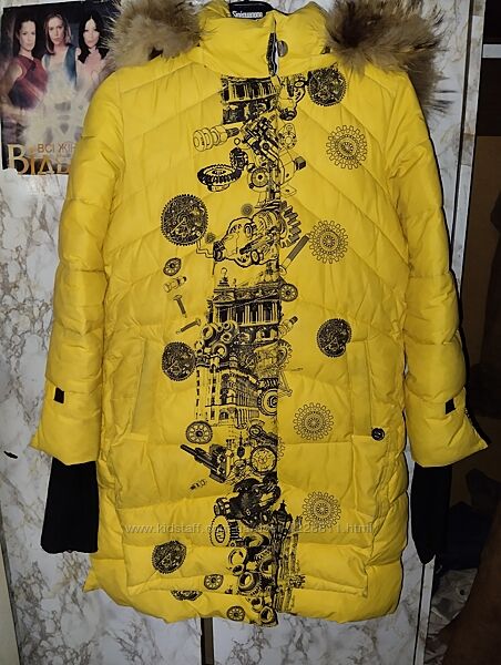 Зимова куртка пальто для дівчинки 9-11 років 