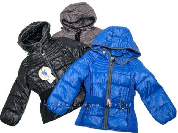 Тёплая и Модная курточка пуховик для девочки Италия