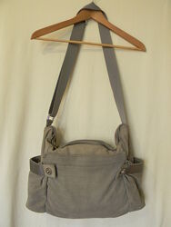 Mandarina Duck кожаная сумка через плечо серая