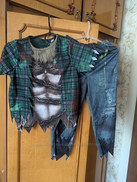 Костюм зомбі, перевертень хелловін, гелловін