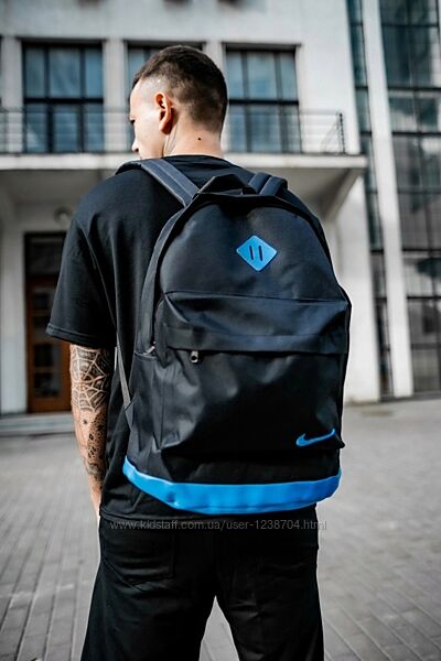 Рюкзак чорно-блакитний