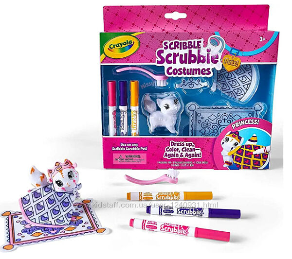 Ігровий набір Crayola Scribble Scrubbie розфарбуй кошеня