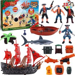 Адвент-календар 12-денний Пірати із човном, скарбами