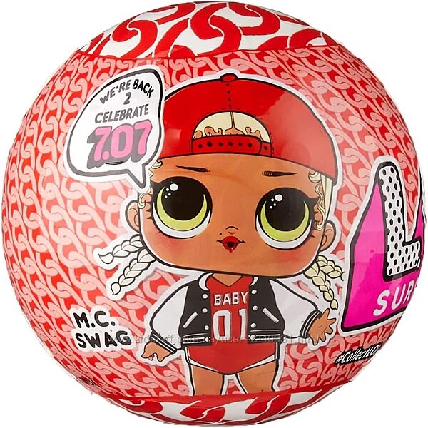 Лялька Лол сюрприз LOL Surprise MC Swag з 7 сюрпризами в паперовій кульці