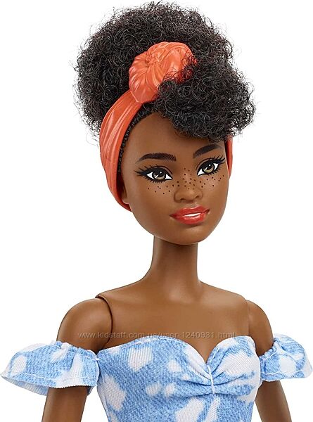 Лялька Barbie Fashionistas 185, чорна зачіска