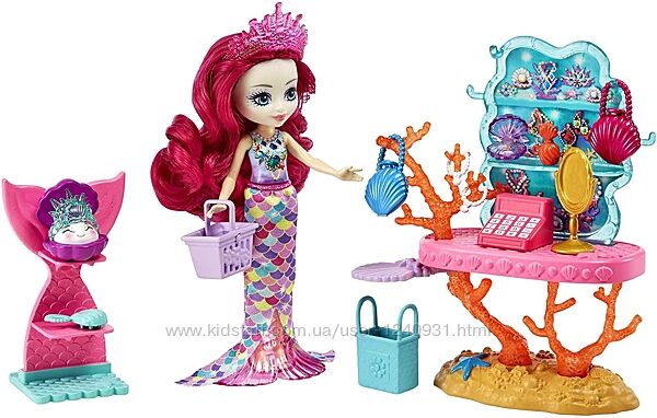 Enchantimals, Ігровий набір Ocean Treasures Shop з лялькою Мілагра Русалка