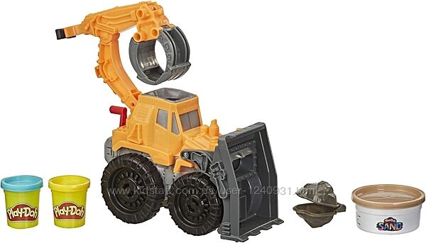 Іграшкова вантажівка Play-Doh Wheels з фронтальним навантажувачем