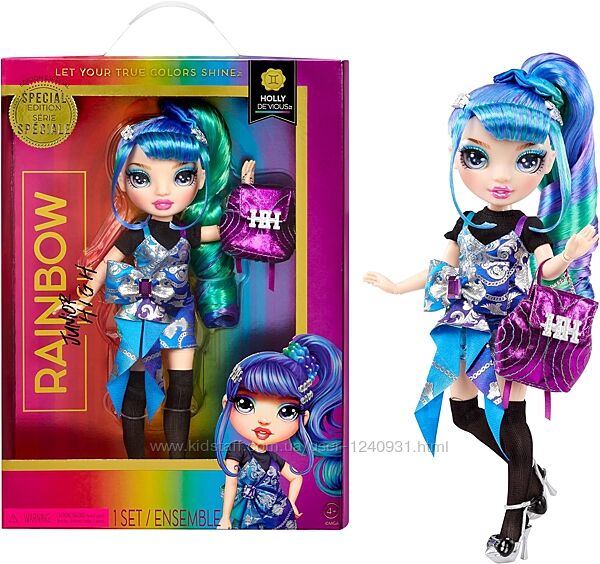 Модна лялька Rainbow High Junior High Special Edition Holly DeVious - 9