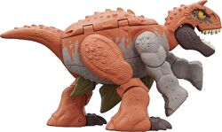 Фігурка динозавра 2-в-1, іграшка-трансформер Double Danger, карнотавр на ст