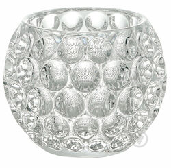 Підсвічник скляний, прозорий Crystal 9.5x10 см 