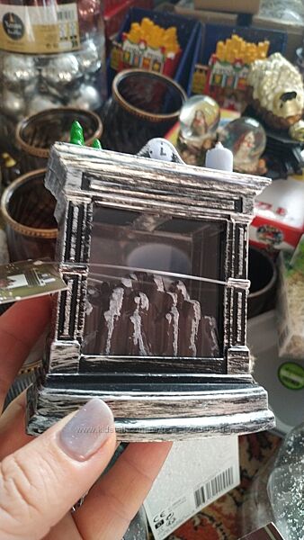 Світлодіодна прикраса Новорічний камін