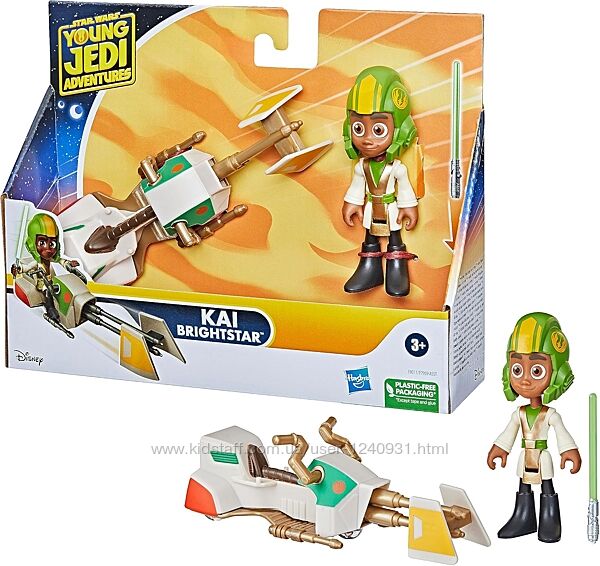 Фігурка Кая Брайтстар і швидкісний велосипед, зоряні війни пригоди молодог