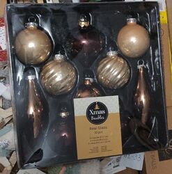 Набір скляних ялинкових прикрас Baubles Beautiful Set