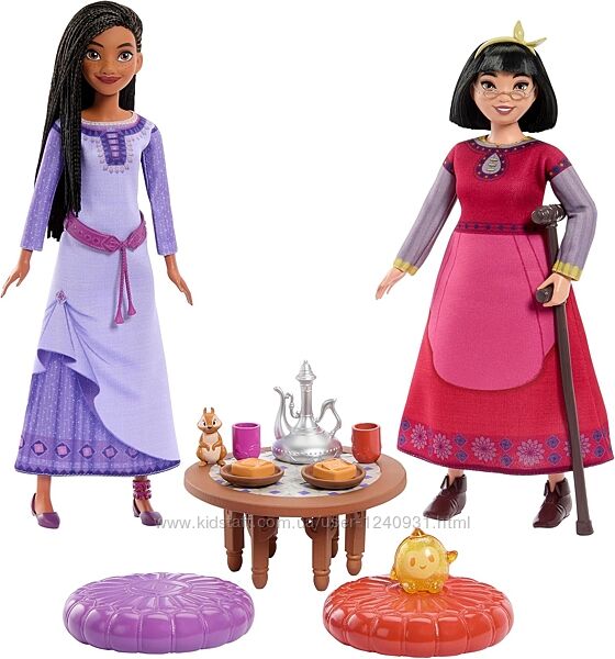 Ігровий набір Best Friends Tea Time з Ашою та Далією, Mattel Disney Wish To