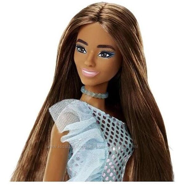 Лялька Barbie  Барбі в зеленій сукні в горошок