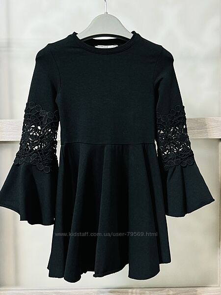 Платье 3-нитка кружево 90-146 рост осень зима