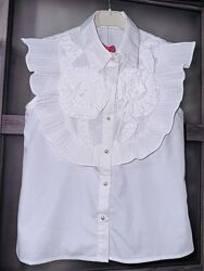 Блуза белая Италия 8-14 лет