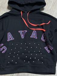 Кофта худи двунитка теплая 128-154 рост