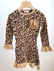 YoYo трендовое платье 2-14 лет Лео