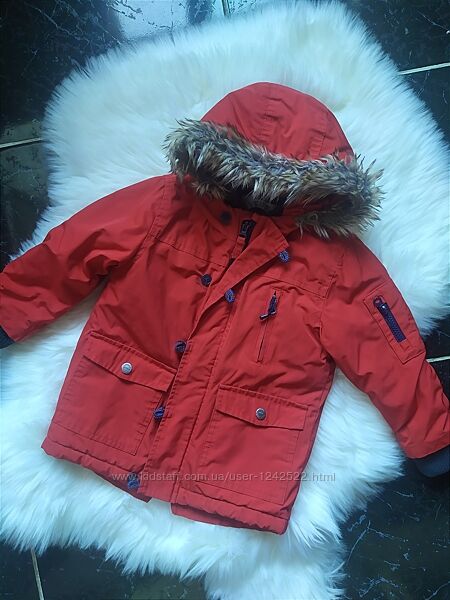 Тепла куртка парка на хлопчика 2-3 роки 