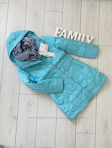 Новая демисезонная голубая куртка 