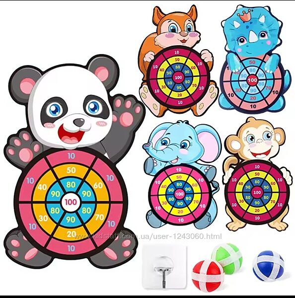 Дитячий дартс звірята