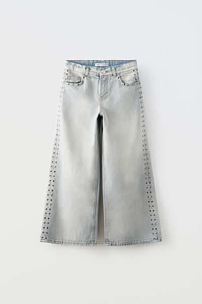 Прямі джинси Zara із заклепками 4-5 років